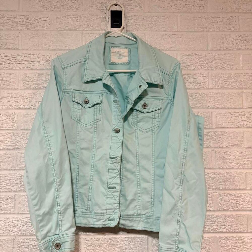Sonoma-goods-for-life Women's Blue and Green Jacket